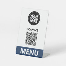 Menú de código QR de la Marina | Logotipo moderno