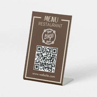 Expositor En L Menú de códigos QR para restaurantes sin toque mod