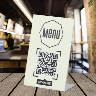 Expositor En L Menú de códigos QR para restaurantes sin toque mod