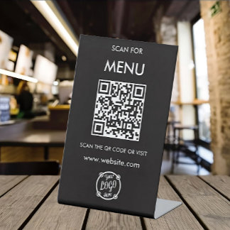 Expositor En L Menú de códigos QR para restaurantes sin toque mod