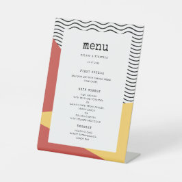 Expositor En L Menú de estilo Pop art Memphis 80