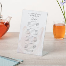 Menú de servicios de salón de spa de cristales ros