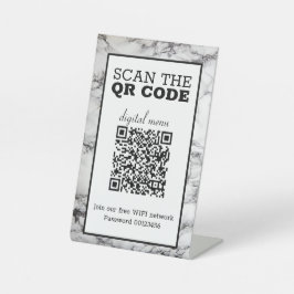 Expositor En L Menú digital de código QR