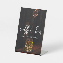 Expositor En L Menú digital de código QR