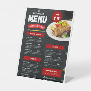 Expositor En L Menús alimentarios