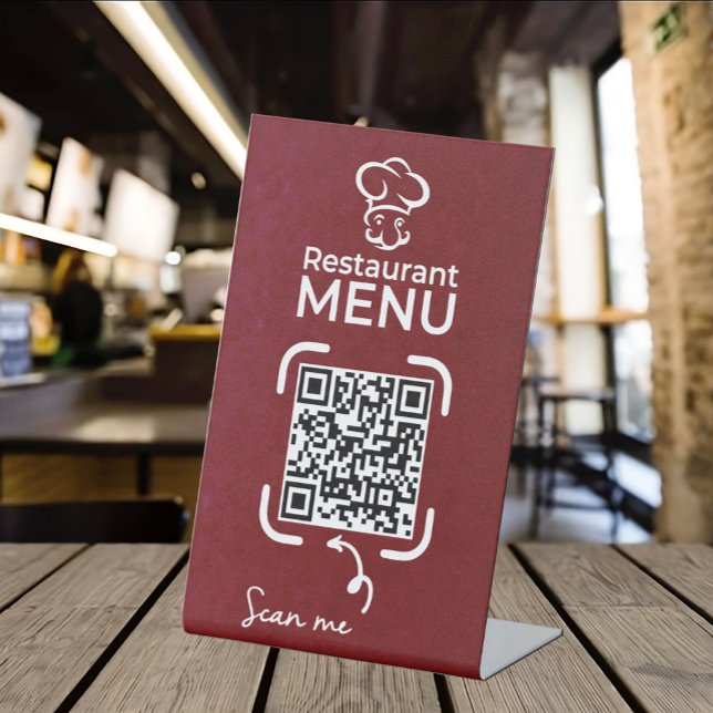 Expositor En L Menús de código QR para restaurantes sin contacto  (Subido por el creador)