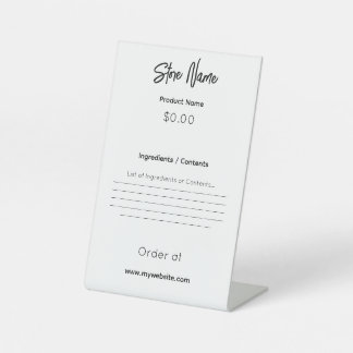 Expositor En L Mercado de agricultores, festival, Rótulo de produ