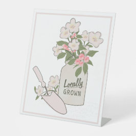 Expositor En L Mercado de agricultores locales