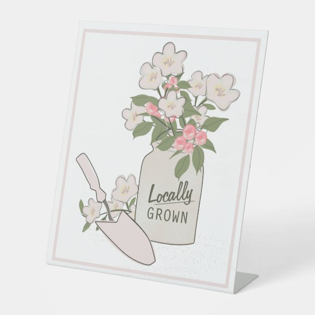 Expositor En L Mercado de agricultores locales (Anverso)