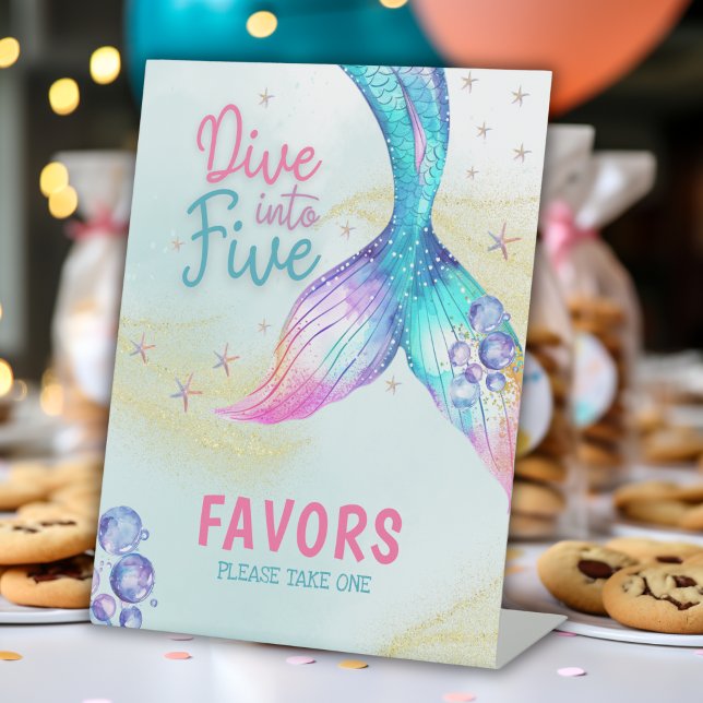 Expositor En L Mermaid Tail glitter dive into five Favors  (Subido por el creador)