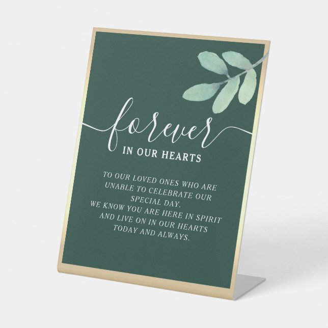 Expositor En L Mesa conmemorativa Rótulo Pedestal (Anverso)