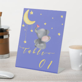 Expositor En L Mesa de Baby Shower de elefantes y mariposas peque