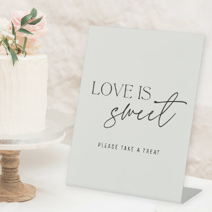 Expositor En L Mesa de boda de amor beige moderno es dulce