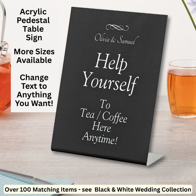 Expositor En L Mesa de café de té negro blanco infinito scroll (Subido por el creador)