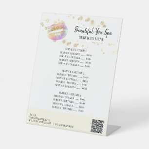 Expositor En L *~* Mesa de carpas Purpurina LIPS Rótulo Peatonal