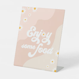 Expositor En L Mesa de decoraciones de Boho Daisy de Groovy Birth