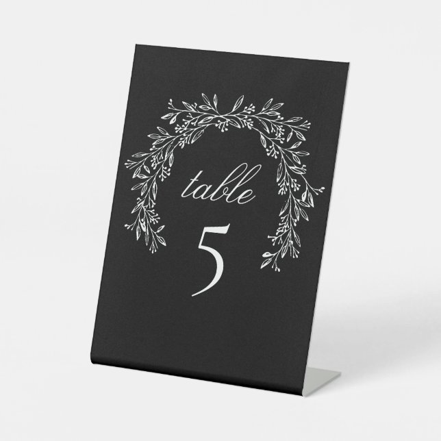 Expositor En L Mesa de Escudos botánicos Black Luxe Classic (Anverso)