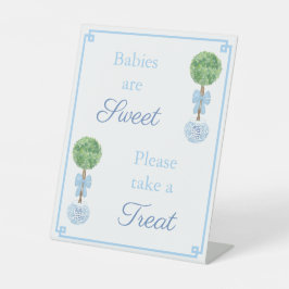 Expositor En L Mesa de Favor de Bebé de Topiary Bebé Inteligente