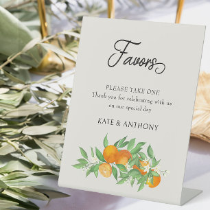 Expositor En L Mesa de Favor de Boda naranja