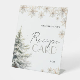 Expositor En L Mesa de solicitud de recetas de Baby Shower de Inv