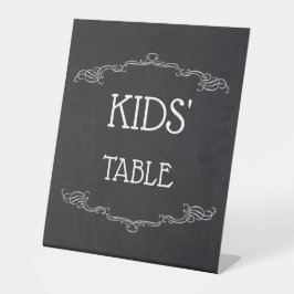 Expositor En L Mesa Editable para niños de Chalkboard