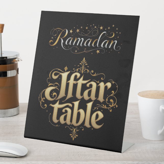 Expositor En L Mesa Iftar de Ramadán (In Situ)