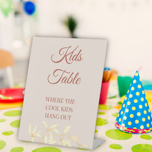 Expositor En L Mesa para niños Bodas florales y ruidosos sin tiem
