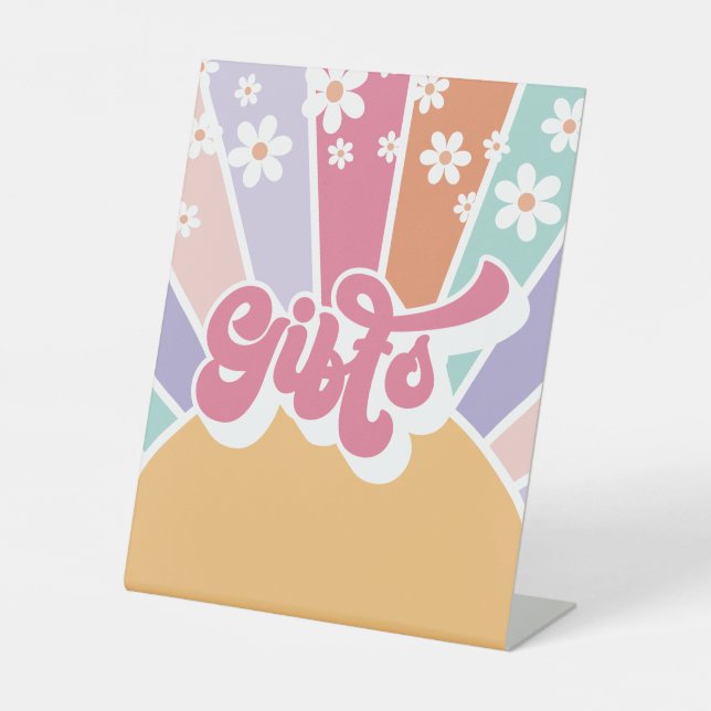 Expositor En L Mesa Retro Sunshine Birthday Gift (Anverso)