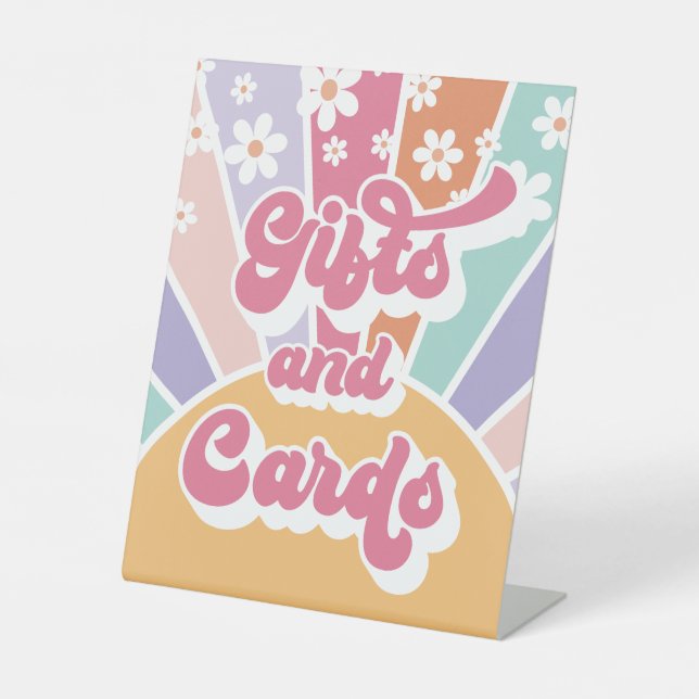 Expositor En L Mesa Retro Sunshine Birthday Gift (Anverso)