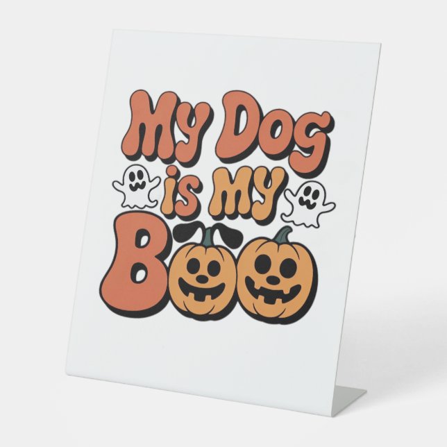 Expositor En L Mi Perro Es Mi Boo, Maestra, Perro Gracioso Enamor (Anverso)