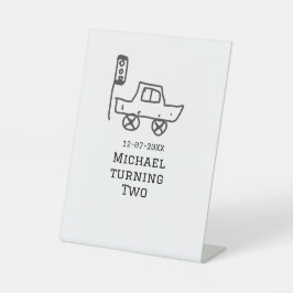 Expositor En L Michael turning two birthday toy car traffic light