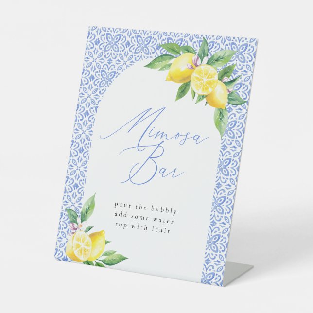 Expositor En L Mimosa Bar Lemon Italiano Blue Tile (Anverso)