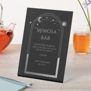 Expositor En L Mimosa Bar Mystical Black Silver Sun Moon Stars