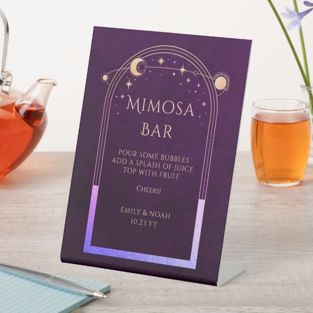 Expositor En L Mimosa Bar Mystical Rainbow Plum Sun Moon Stars (In Situ)