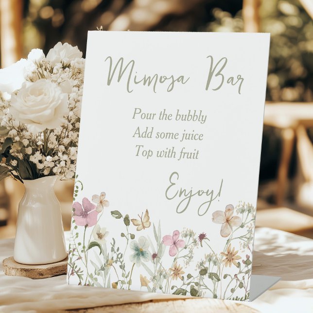Expositor En L Mimosa Bar Wildflower Bridal Shower (Subido por el creador)