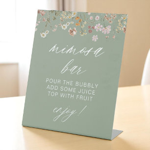 Expositor En L Mimosa Bar Wildflower Moderna Ducha nupcial