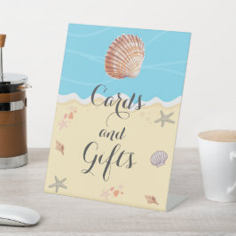 Expositor En L Minimal Blue Ocean Summer Wedding Cards and Gifts 