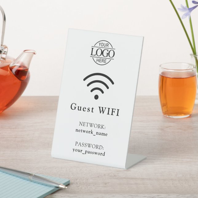 Expositor En L Minimalist Business Logo Wifi Password & Network (In Situ)
