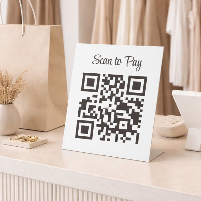 Expositor En L Minimalist Qr Code Scan to Pay  (Subido por el creador)