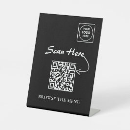 Expositor En L Minimalist QR Menu display holder
