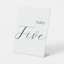 Expositor En L Minimalist Table Number Five