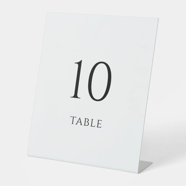 Expositor En L Minimalist Wedding Table Numbers (Anverso)