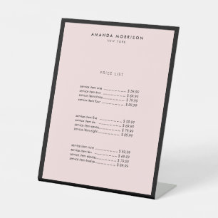 Expositor En L Minimalista Boutique Black/Pink