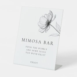 Expositor En L Minimalista elegante bar floral Mimosa
