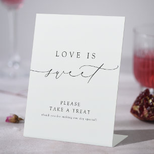 Expositor En L Minimalista Moda moderna Script Love is Sweet
