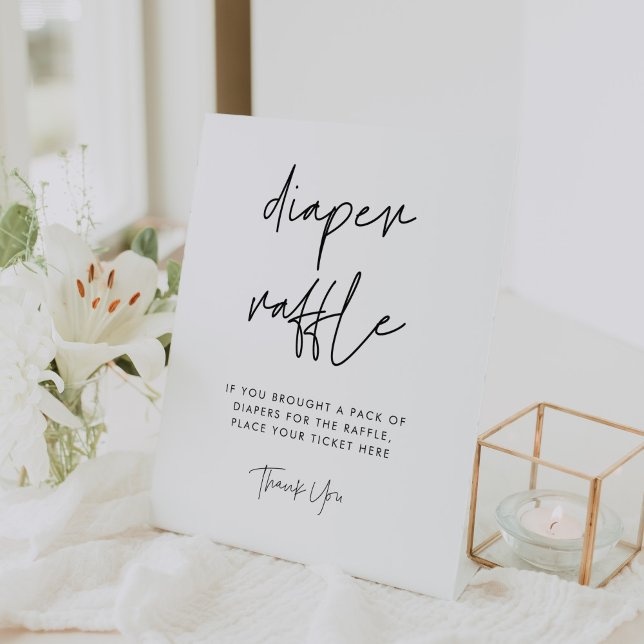 Expositor En L Minimalista moderno Diaper Raffle (Subido por el creador)