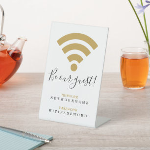 Expositor En L Minorista de redes y contraseñas de Wifi