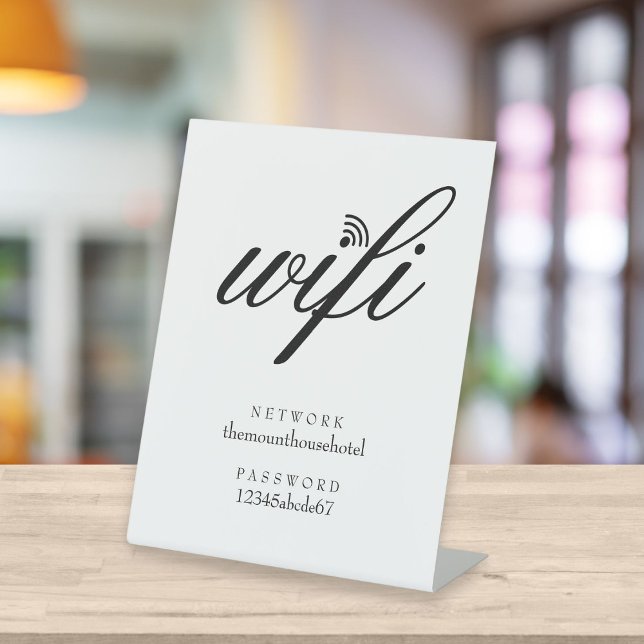 Expositor En L Minorista de redes y contraseñas de Wifi (Subido por el creador)