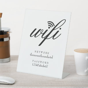 Expositor En L Minorista de redes y contraseñas de Wifi