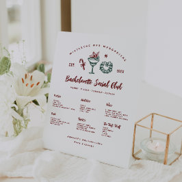 Expositor En L Mistletoe y Margaritas | Navidades Bachelorette